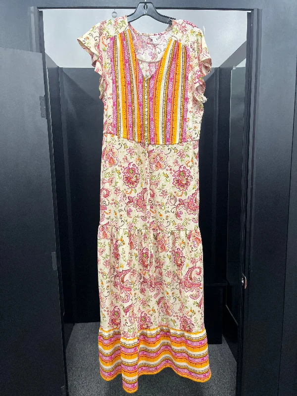 Dress Casual Maxi By Cato In Floral, Size: L