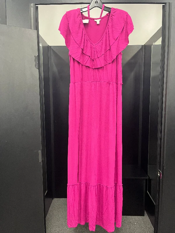 Dress Casual Maxi By Cato In Fuschia, Size: L