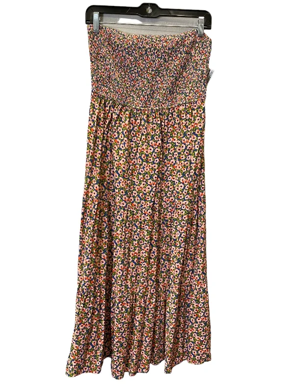 Dress Casual Maxi By Cmc In Floral Print, Size: L