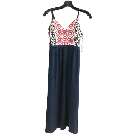 Dress Casual Maxi By Flying Tomato In Blue & Red, Size: S