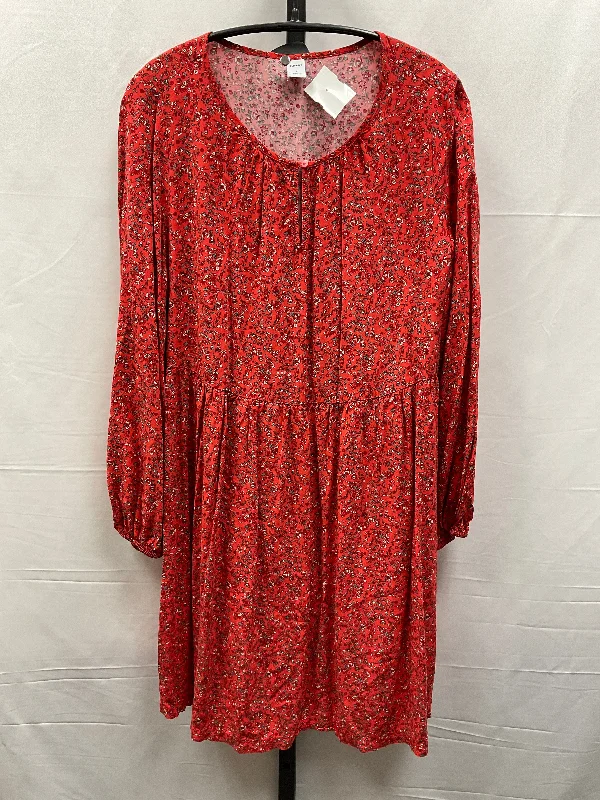 Dress Casual Midi By Old Navy In Floral Print, Size: S