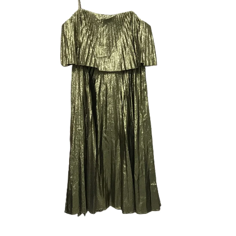 Dress Party Midi By J. Crew In Gold, Size: L