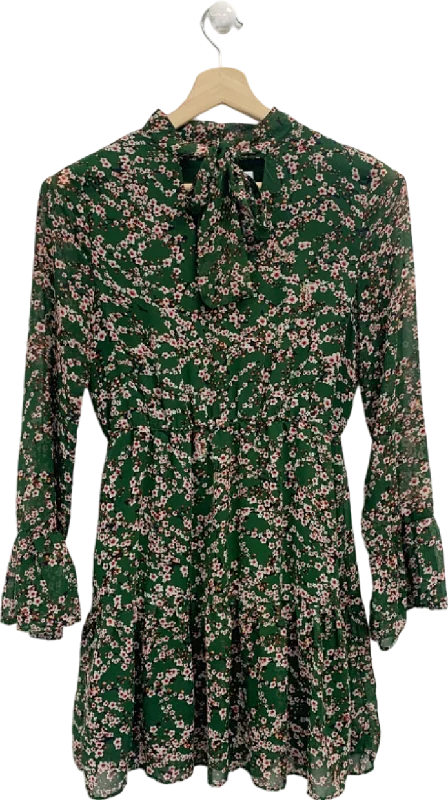 IVIVI Green Floral Print Dress UK M