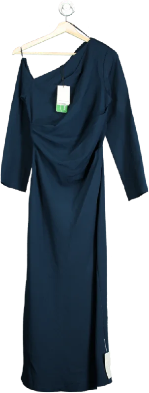 Nobody's Child Navy Katty Long Sleeve Dress UK 10