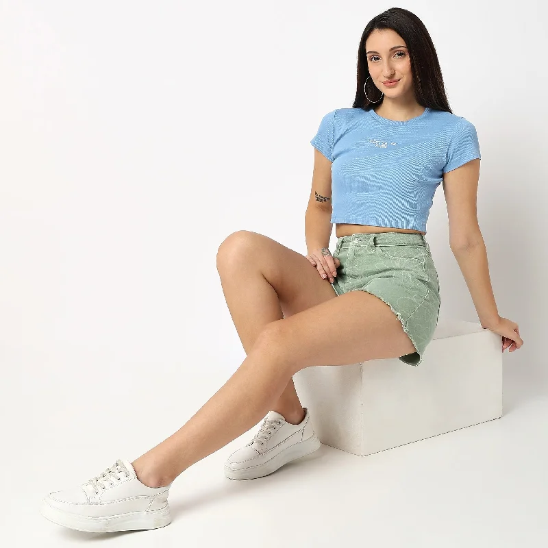 Regular Fit Solid T-Shirt