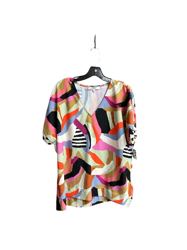 Top Short Sleeve By Crosby In Multi-colored, Size: M