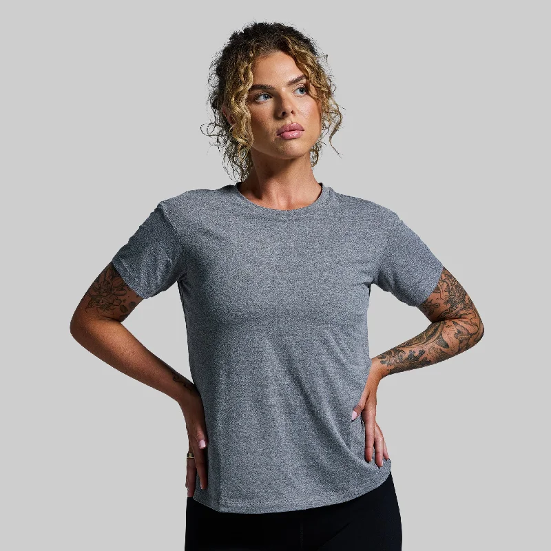 Women's BP Premium Basic Crew (Heather Grey)