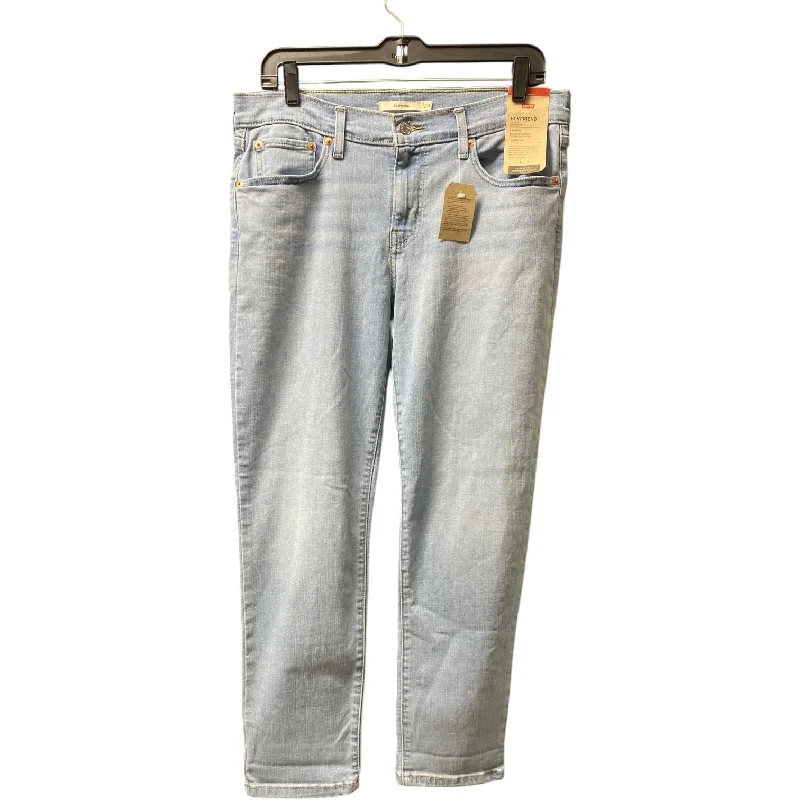 Jeans Boyfriend By Levis In Blue Denim, Size: 8