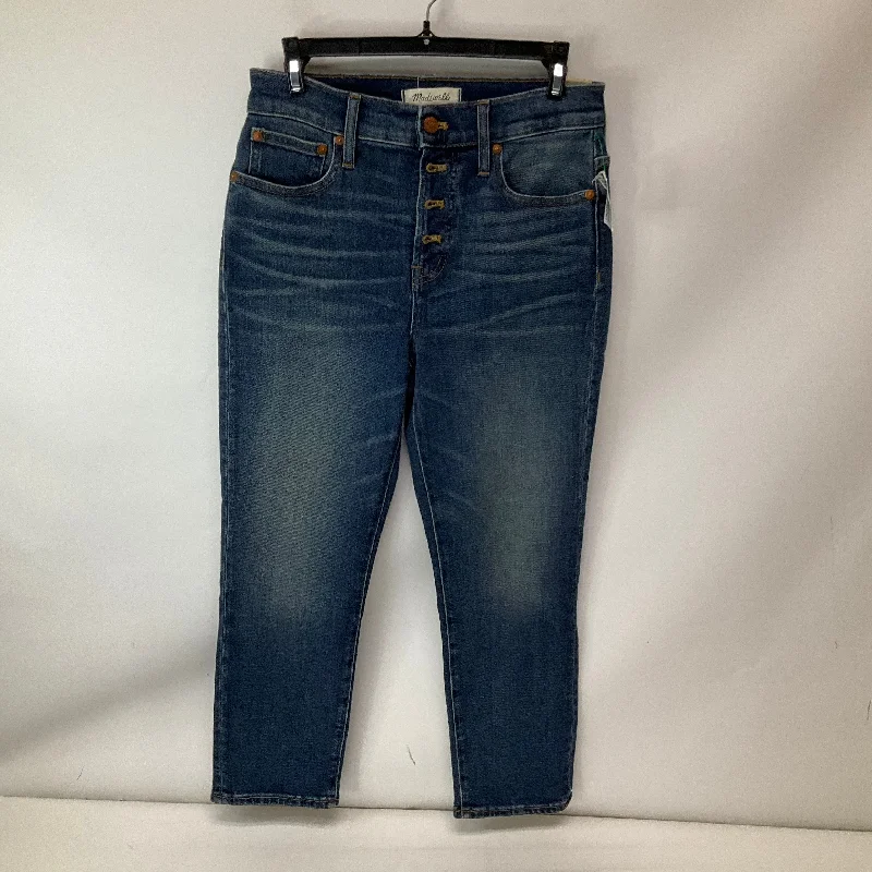 Jeans Cropped By Madewell In Blue Denim, Size: 2