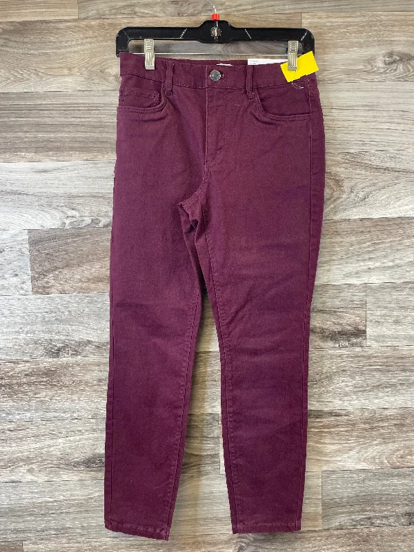 Jeans Skinny By Loft In Purple, Size: 2