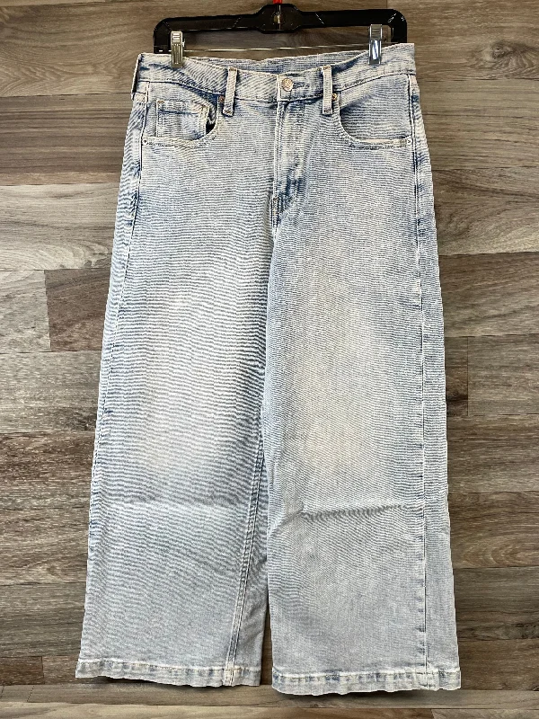 Jeans Wide Leg By Gap In Blue Denim, Size: 6