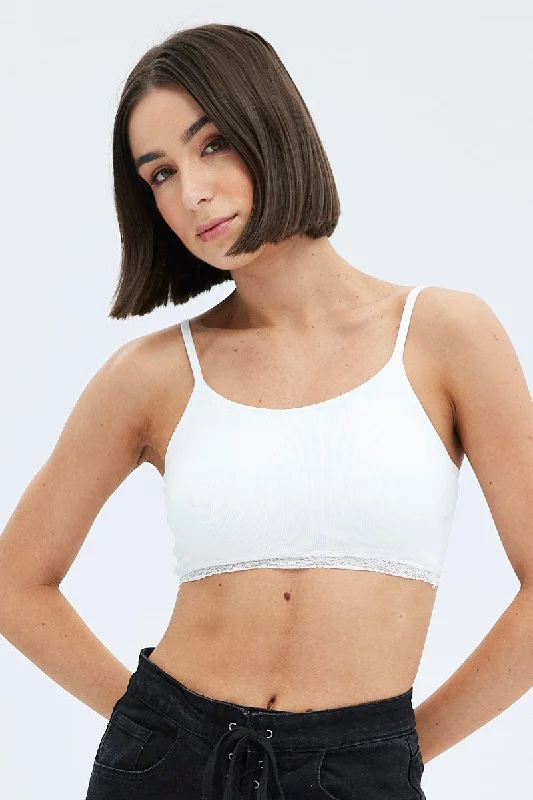 White Bralette Seamless