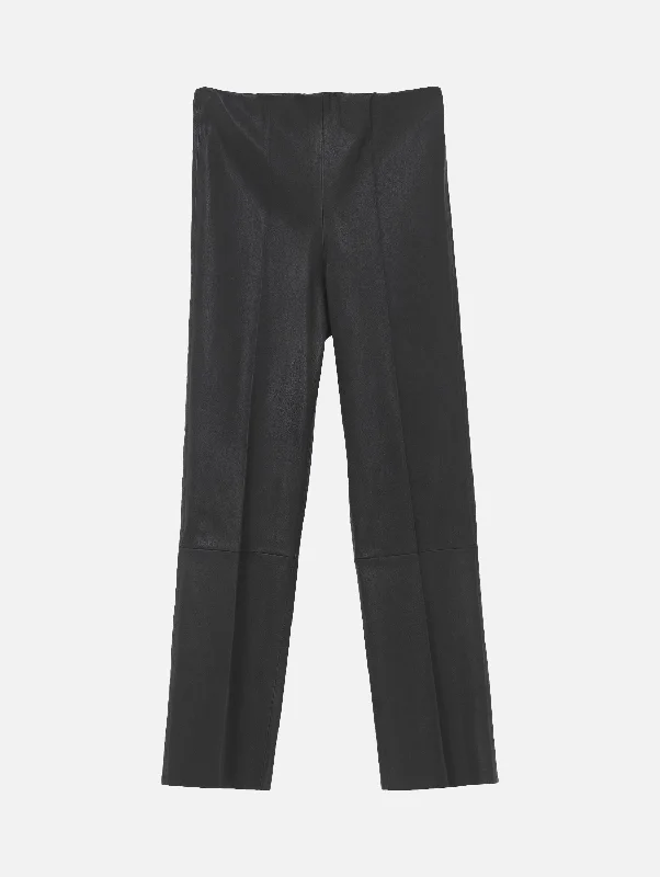 Florentina Leather Trousers in Black