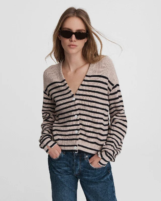 Ann Striped Cardigan