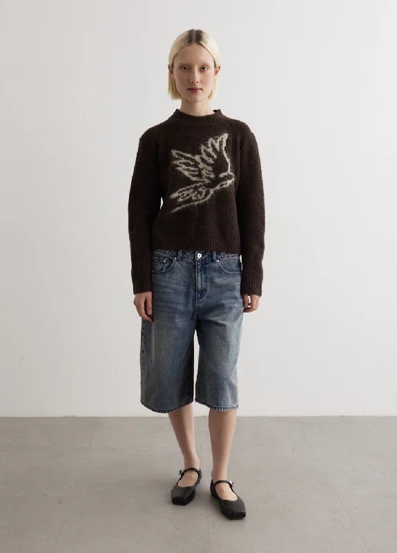 Dove Intarsia Jumper