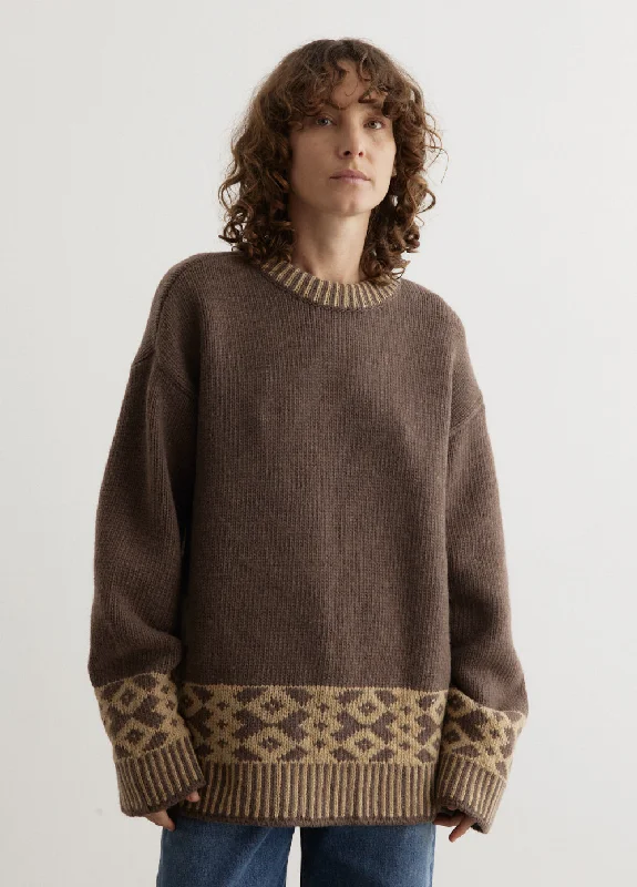 Jacquard Knit Sweater