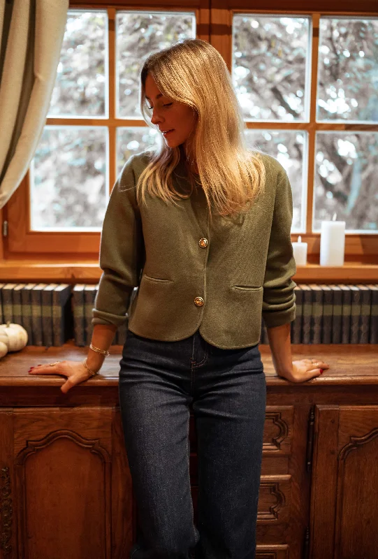 Khaki Siana Cardigan